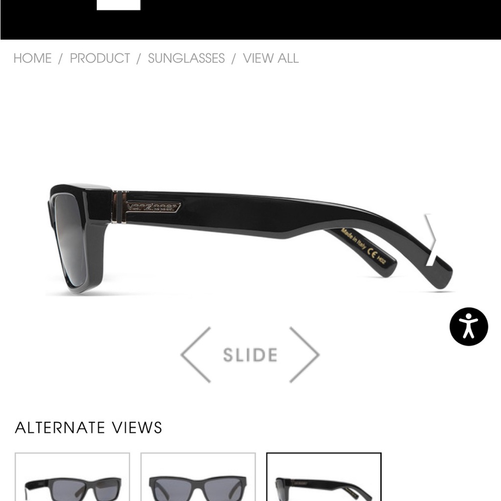 Vonzipper Fulton Sunglasses Polarized Black Frame Black Lens. Unisex